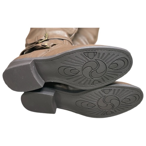 White Mountain- Brown Ruched Liona Boot - Size 8 Wide Calf - NIB! - Picture 4 of 13